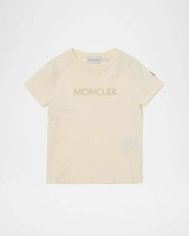 Girl's Tonal Embroidered Logo Short-Sleeve T-Shirt, Size 12-